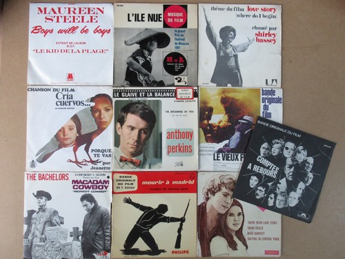 Lot disques 45 tours - de,