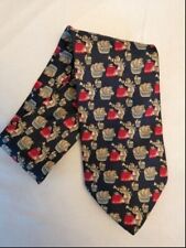 Cravate fantaisie bleue à