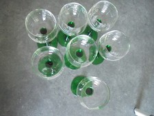 verres d alsace  7 pieds vert marqué RITZENTHALER  EN BLANC VOIR PHOTOS