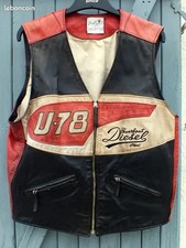 Gilet cuir vintage biker DIESEL U78 taille 53