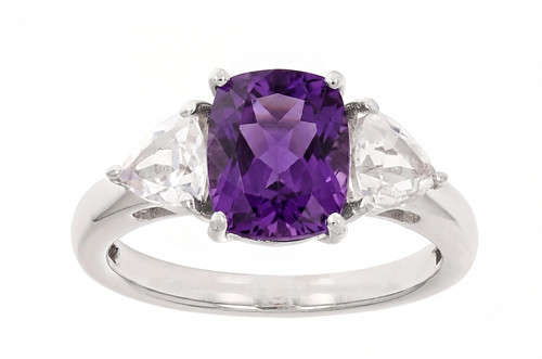 Bague argent 925 - en, sertie