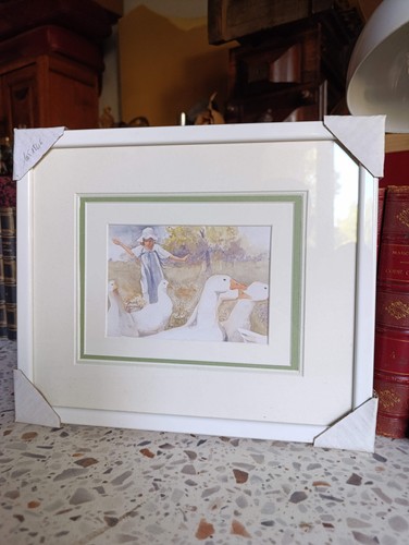 Tableau encadré fillette - , et