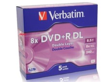 5 DVD+R Double couche VERBATIM