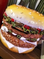 Piggy Bank American Burger Hamburger Coin Bank