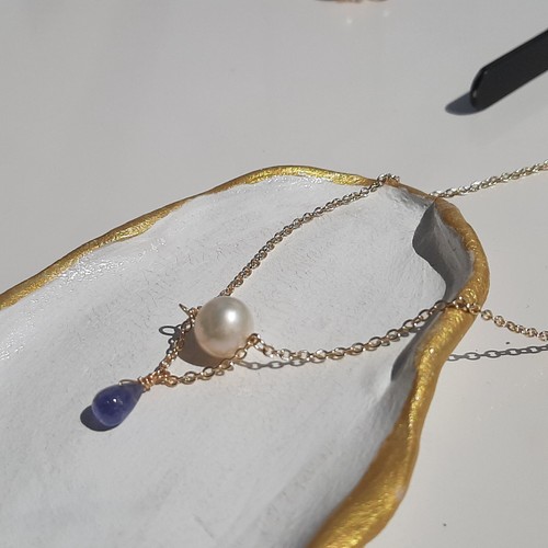 Collier raffiné fin pierre - fin, en