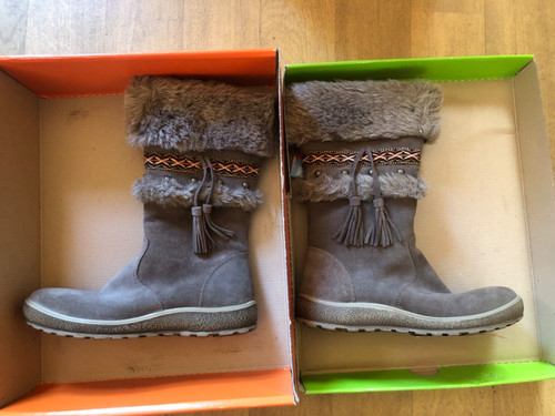 Bottines daim avec fourrure - avec,