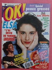 OK ! MAGAZINE N°772 -1990  ELSA, PATRICK BRUEL, JAMES DEAN, FLAVIE FLAMENT...