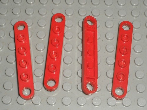 Lego technic red - 4, plates