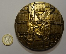 Grosse médaille Bronze - Calendrier 1993  - Poids  712 gr