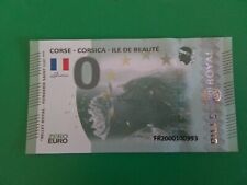0 Euro Billet  ROYAL 2024  FR20 Corse Corsica Île de beauté