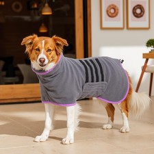 Peignoir pour Chien en Microfibre - pour Chiens de Taille Moyenne et Grande -...