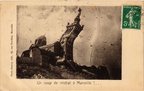 Cpa coup mistral a - coup,