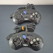 2x Manette Pour Sega Megadrive 6 Boutons Turbo 6 Vintage Retrogaming
