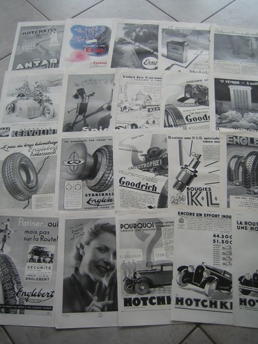Lot publicités de - de, 20