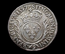 Louis XIV , 1/2 demi écu aux