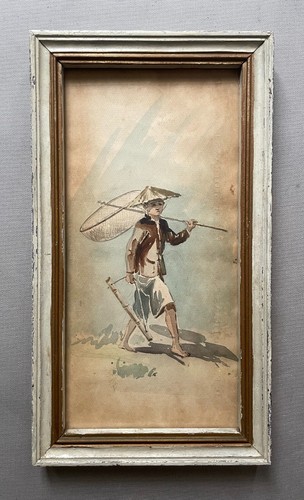 Jeune pêcheur vietnamien - jeune,