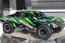 Traxxas TRX 68286-4 Visn Bleu Slash 4x4 Vxl Clipless 1:10 de Courte Durée Neuf