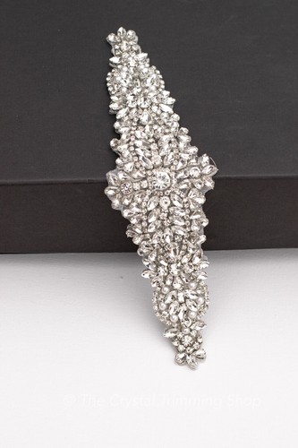 Bridal rhinestone applique - bridal, applique-