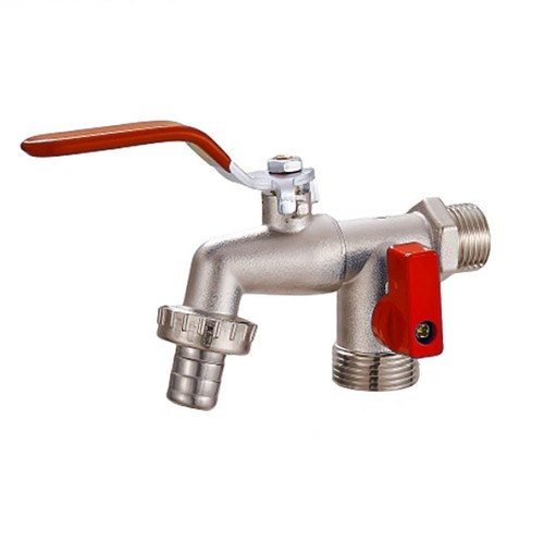Robinet laiton double sortie