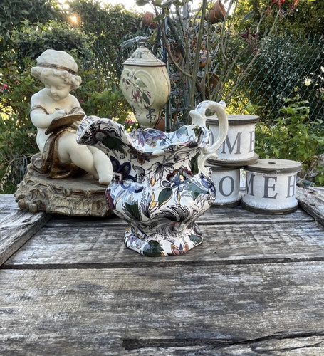 Pichet pot lait polychrome - pot,