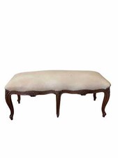 TABOURET. STYLE LOUIS XV. BOIS DE NOYER. FRANCE. XIXÈME SIÈCLE.