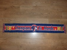 ! Echarpe foot vintage FRANCE 98 BLEUS CHAMPIONS DU MONDE Envoi GRATUIT !