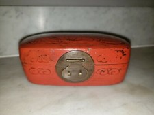 Antique Chinese Miniature Lacquer Lady's Box