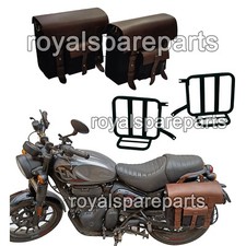Sacoches De Bagages Noires Pour Royal Enfield Hunter 350 Et Montage 2022-23