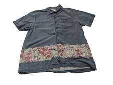 Chemise hawaïenne Ocean Pacific boutons bois manches courtes taille M #702 hawai