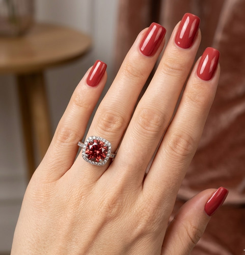 Bague halo carat - bague, 1,50