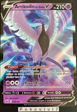 Carte Pokemon ARTIKODIN 058/198 V Ultra Rare Epée et Bouclier 6 EB06 FR NEUF