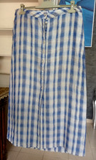 JUPE DROITE LONGUE TENNIS EN COTON rayures/bleu/blanc - T. 42 - NEUF