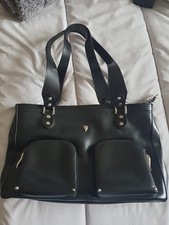 MAGNIFIQUE SAC CUIR NOIR PLEINE FLEUR LANCASTER