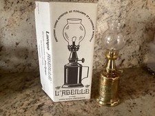 Vintage.Lampe feutrée ABEILLE en laiton et verre.Neuve dans son emballage.