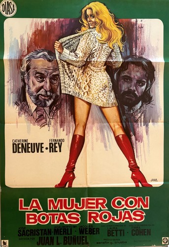 Femme aux bottes - aux, rouges