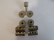 MECCANO LOT DE 9 PIECES COULEUR METAL