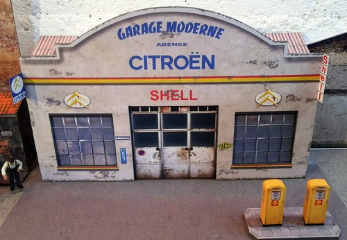 Garage citroën shell - garage, 1/43°