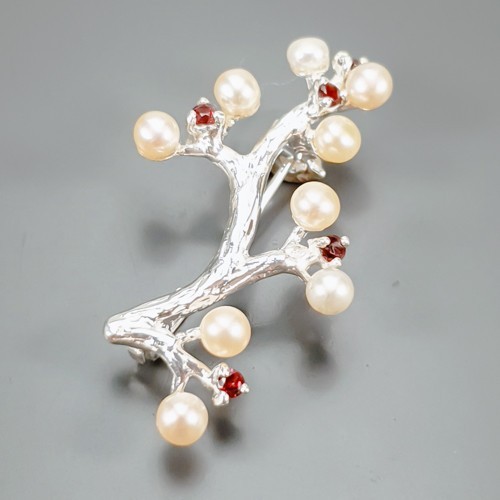 Broche perles naturelles - broche,