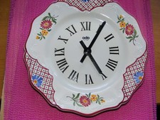 ASSIETTE HORLOGE ODO signée fait main