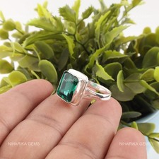 925 Argent Vert Pierre