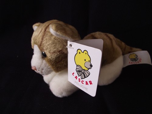 Peluche chat roux et - -,
