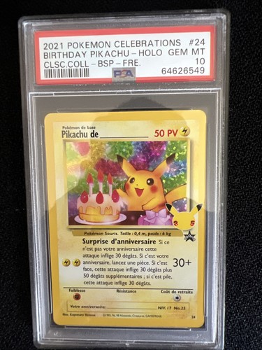 Carte pokemon pikachu - pikachu, de