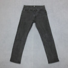 Jean Slim Distressed Skateboard Streetwear Vans Homme W29 L30 Noir Stonewash