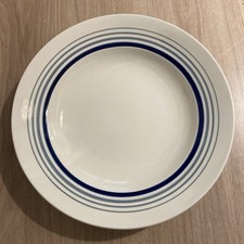 6 ANCIENNES ASSIETTES CREUSES FAÏENCERIE D ONNAING NORD ART DÉCO