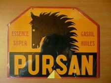 PB27 PLAQUES PUB tolée age d'or de l'Automobile n°84 22*28cm PURSAN essence