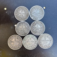 Lots 5 Francs Argent Hercules Et Louis Philippe 1