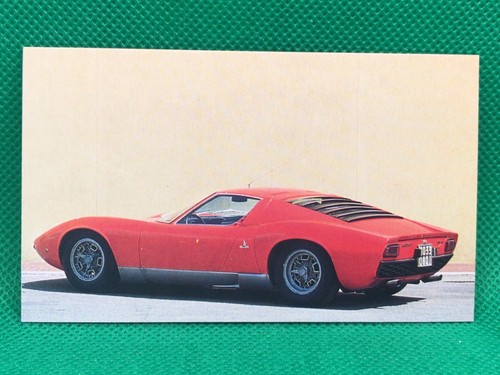 Lamborghini miura red - , card
