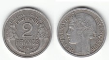 (FR1) 2 FRANCS  MORLON ALUMINIUM  1945C  TTB   2F058 2F058