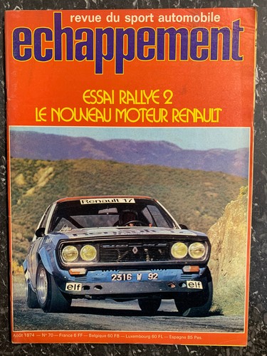 Revue echappement aout - echappement,