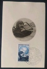 carte Premier 1er jour personnage  Timbre 907 Maurice Noguès Oblitéré Paris 1951